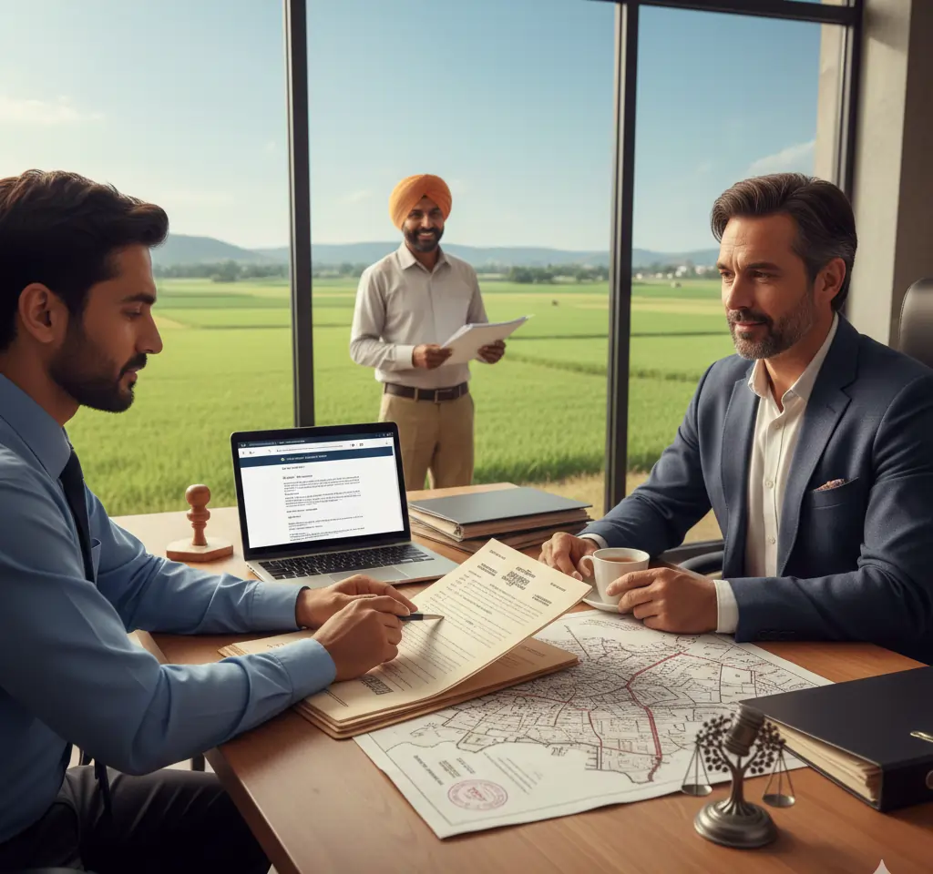 Farmhouse land legal consultation checking ownership documents