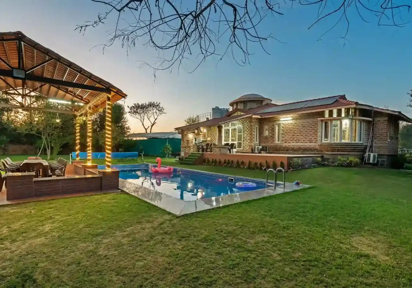 Rasa estate farmhouses along with swimming pool