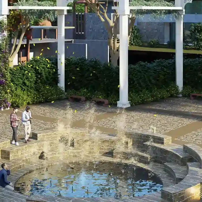 Modern farmhouse design at RPS Sargam Farmland